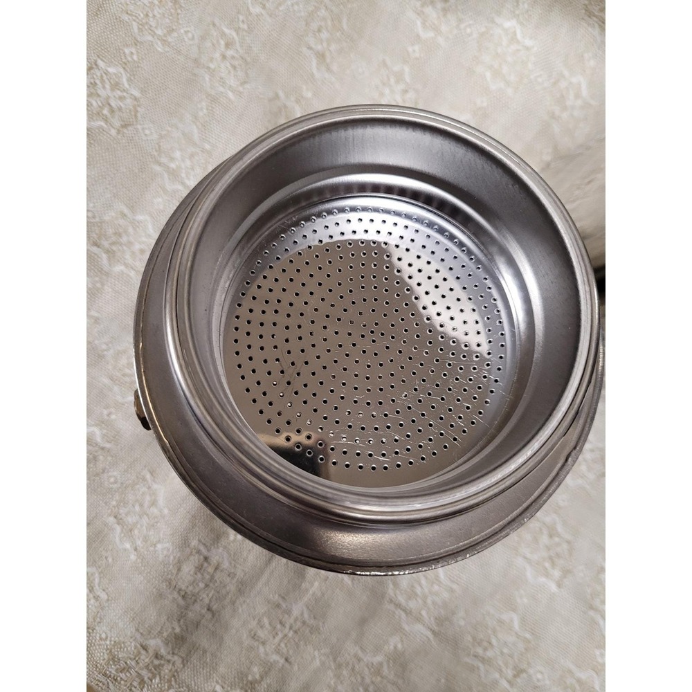 Vintage GB Guido Bergna 10 Cup Stovetop NEW Espresso Maker 18-10 Stainless Italy - Picture 2 of 7